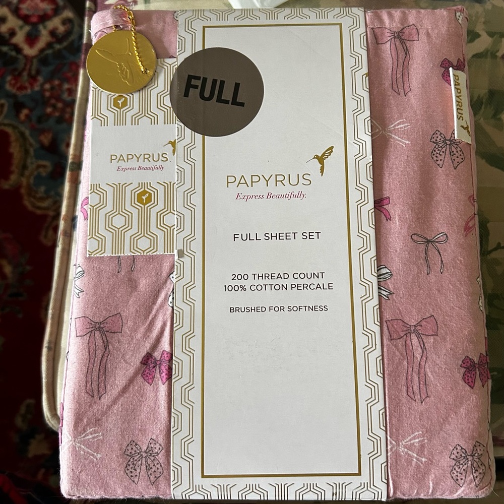Papyrus Bow Full Sheet Set